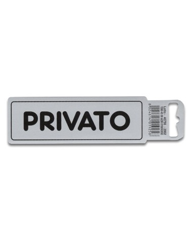 Etichetta adesiva PRIVATO. Dimensioni 150x50.