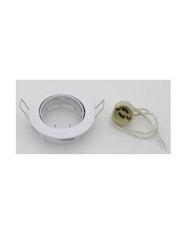 FARETTO INCASSO FISSO P/LED GU10 BIANCO