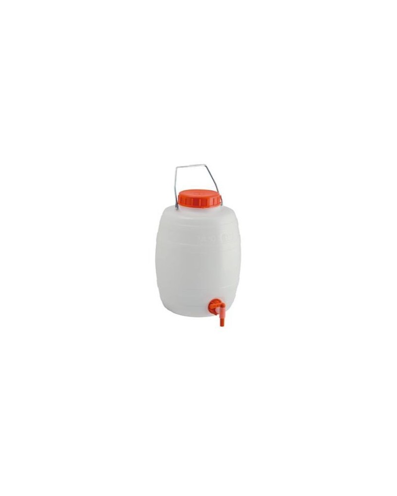 FUSTINO A BOTTICELLA LT15, in plastica. Con rubinetto.
