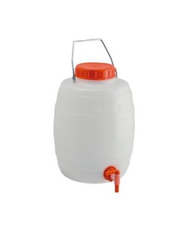 FUSTINO A BOTTICELLA LT15, in plastica. Con rubinetto.