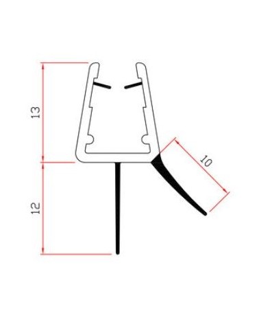 GUARNIZIONE BOX DOCCIA H 2 MT MOD.402