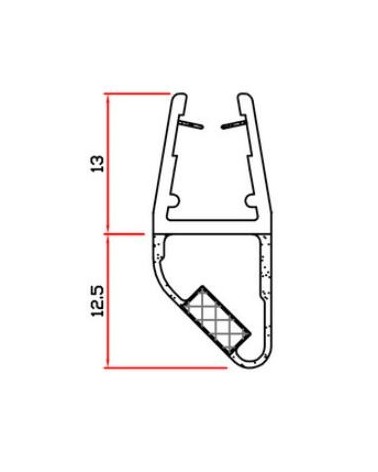 GUARNIZIONE BOX DOCCIA H 2 MT MOD.412