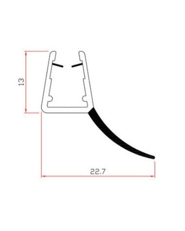 GUARNIZIONE PER BOX DOCCIA 2 M MOD.407