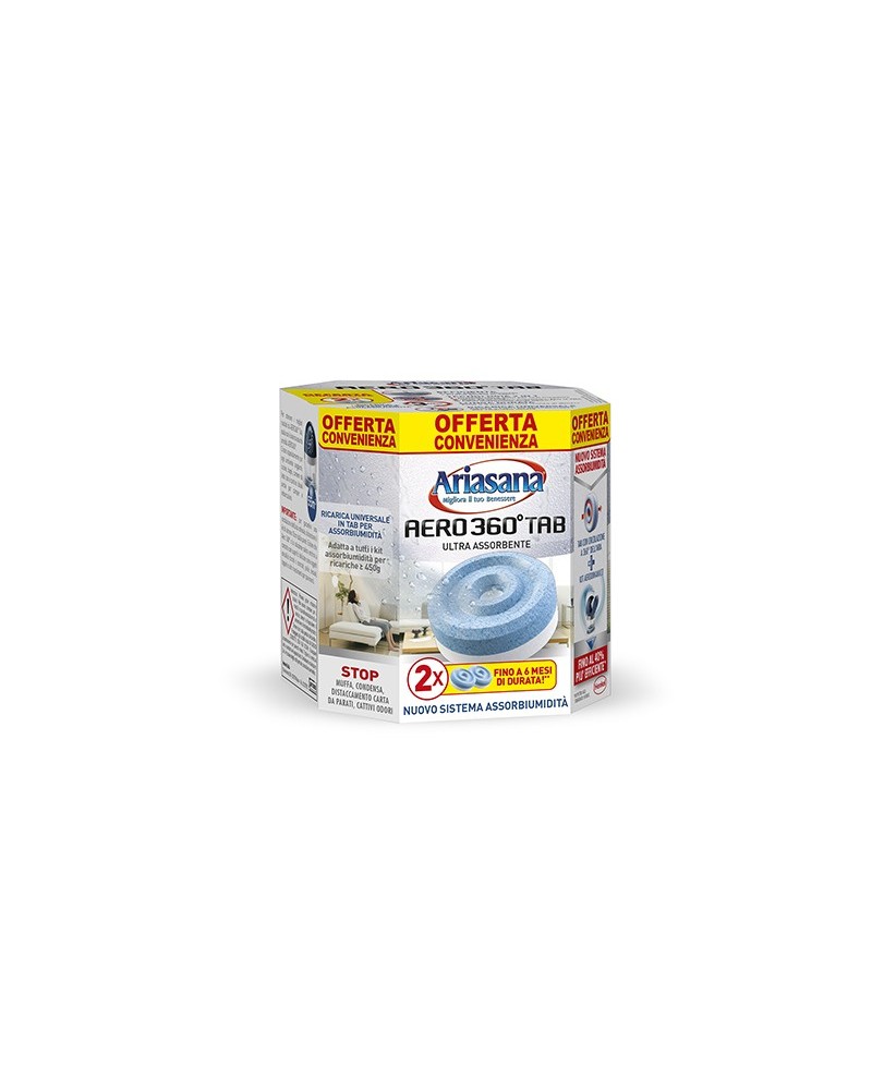Henkel Ariasana AERO 360° ricarica 2 pezzi 450 gr, profumazione classica inodore.