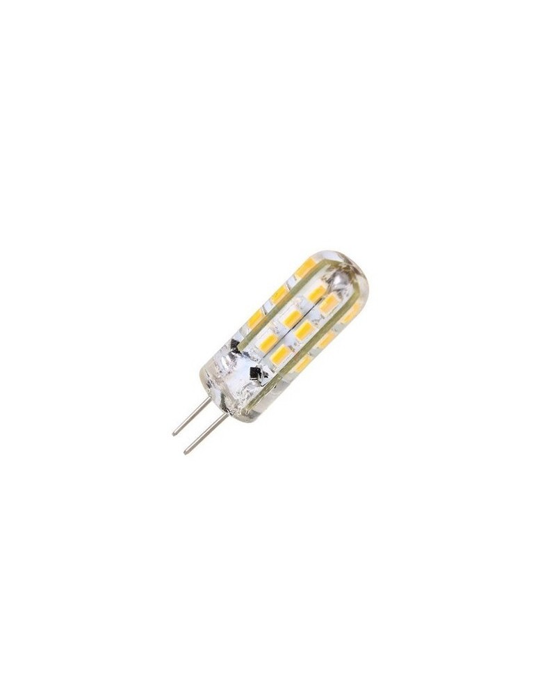 Lampada led bispina, attacco G4, potenza 2W  (20 W), lumen 200, 3000 kelvin, apertura fascio 300°. 12V