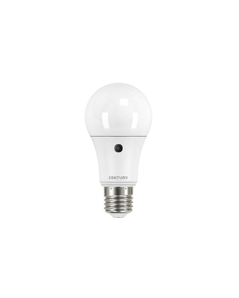 Lampada led goccia CON SENSORE CREPUSCOLARE 10w-75w colore luce: 3000k, con sensore serie sensor. Attacco E27. 230V 50/60Hz. An