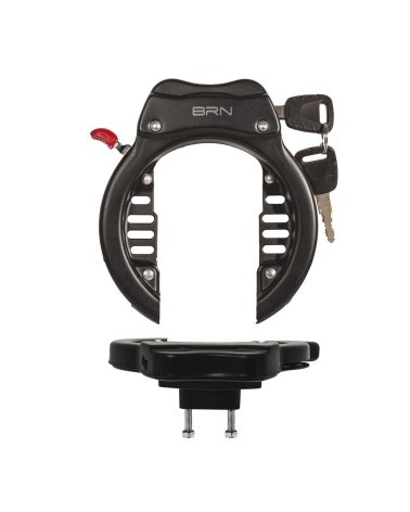 LUCCHETTO BRN TREKKING AD ARCO XL CON 2 VITI NERO
