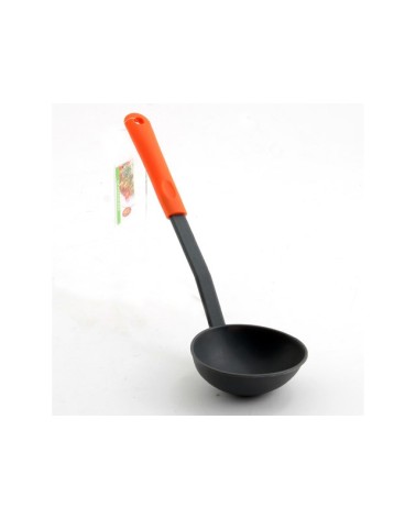 MESTOLO MANICO ARANCIO RESISTENTE AL CALORE PER ANTIADERENTE H1081-07