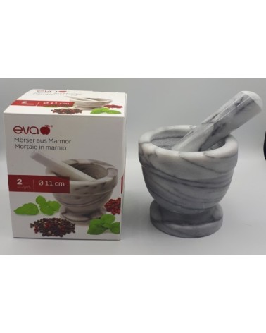 MORTAIO IN MARMO CON PESTELLO DIAMETRO CM.11 EVA COLLECTION