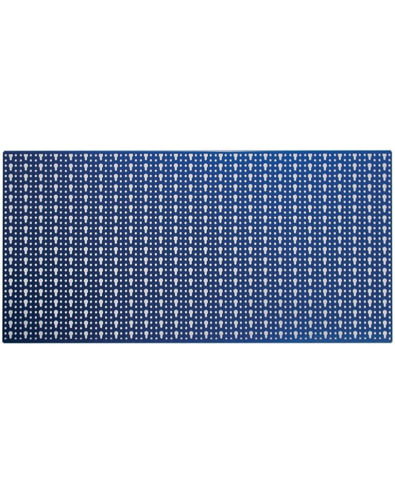 PANNELLO PORTA ATTREZZI IN LAMIERA FORATA MM500X1000COLORE BLU