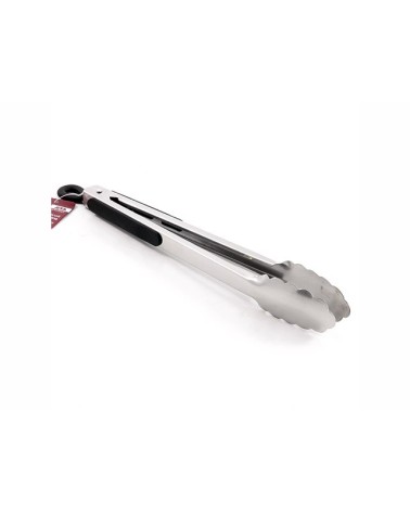 PINZA BARBECUE 30cm. Molla per barbecue in acciaio inox con inserti in silicone.