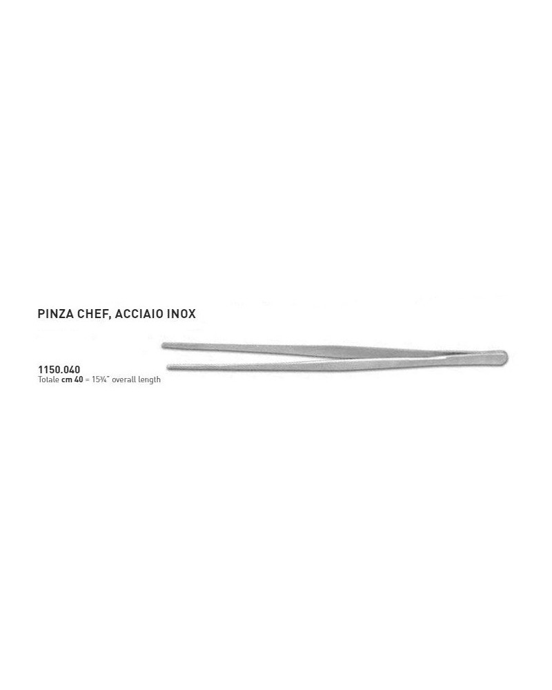 PINZA CHEF ACCIAIO INOX CM40 AMBROGIO SANELLI