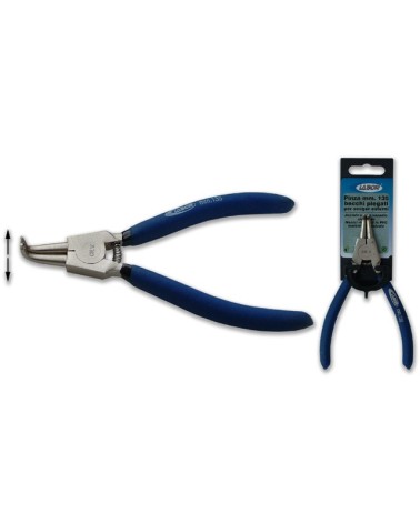 Pinza LABOR MM175 per anelli elastici di sicurezza ( SEEGER ) con becchi PIEGATI per esterni.