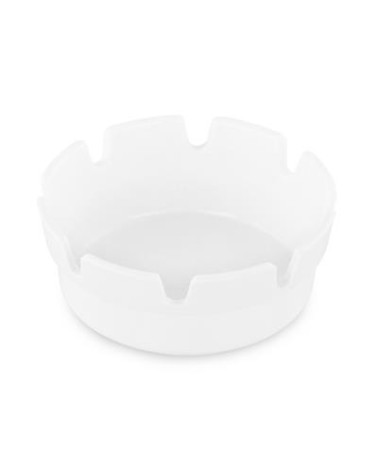 POSACENERE ROTONDO CM10 IN MELAMINA BIANCO ART. AST-4WH