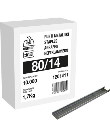 SCATOLA 10000 GRAFFE ELPA 80/14 X RO-MA 8016 MAESTRI 1,7KG 1201411