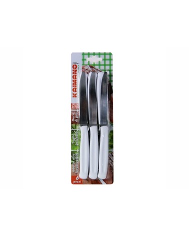 SET 6 COLTELLI TAVOLA KAIMANO BIANCHI DINAMIK