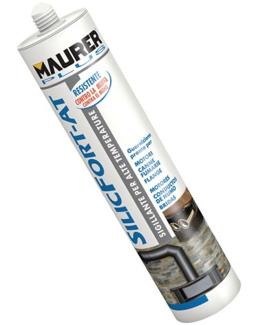 Sigillante acetico rosso MAURER PLUS SILICFORT-AT