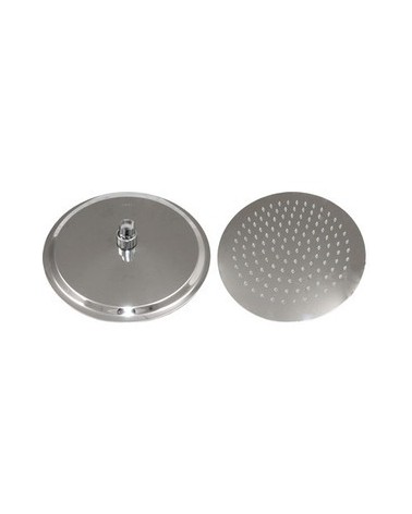 SOFFIONE DOCCIA INOX TONDO DIAMETRO CM.20 IN ACCIAIO INOX SS304 GROENLANDIA