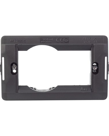 SUPPORTO PER PLACCHE 1P + SCHUKO GRIGIO STANDARD