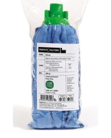 Mop industriale FALCON in microfibra da gr. 200 VERDE ART.26504 PERFETTO