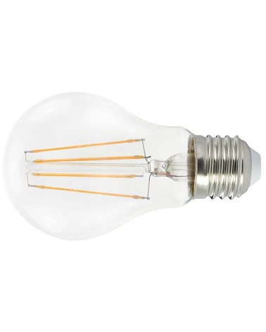 Lampadina a LED 10W 1521LUMEN con filamento MAURER goccia trasparente - attacco E27 - 2700° K (luce calda)