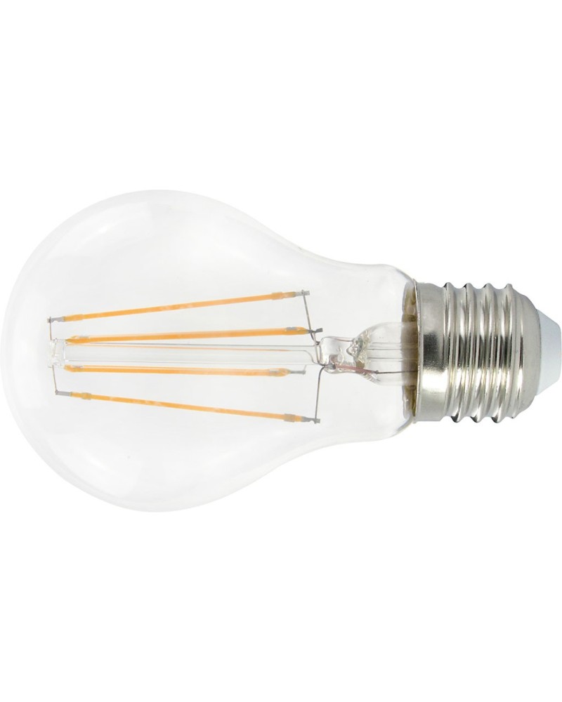 Lampadina a LED 7W  60W con filamento MAURER GOCCIA -  attacco E27 - 2700° K (luce calda) - angolo fascio luminoso 360° - A++