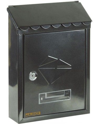 Cassetta postale MAURER mod. STAMP BIANCO- in acciaio verniciato, con tetto apribile - LxHxP 210x300x68 mm - adatta per esterni