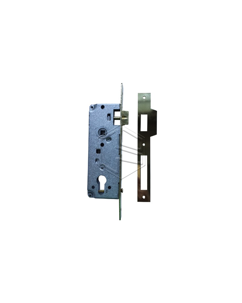 Cisa 5C611-50 serie LOGO serratura da infilare per cilindro europeo, catenaccio e scrocco, quadro maniglia, frontale mm.22, bord
