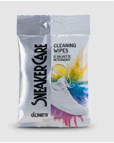Cleaning Wipes, 12 salviette detergenti per la pulizia istantanea di sneakers di qualsiasi colore e materiale. Pratiche, comode,