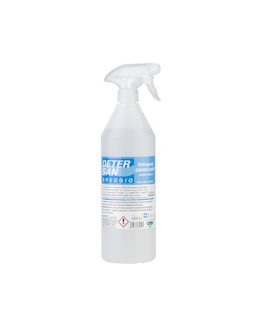 DETERSAN GREGGIO PRONTO ALL\'USO detergente incolore ed inodore, altamente igienizzante lt1.
