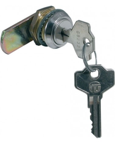 Giussani G5DO1KD1-900 serratura MM25 a levetta a lamelle, in zama, rotazione 180° (2 uscite chiave), cilindro D.mm.19,1 finitura