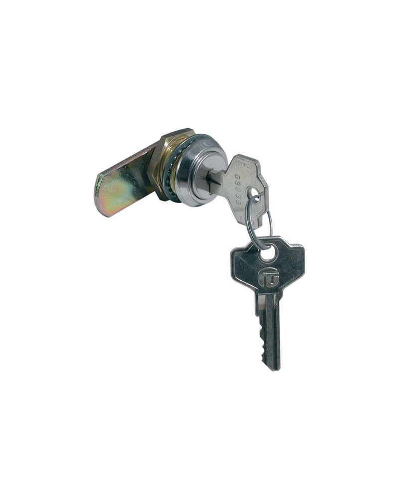 Giussani G5DO1KD1-900 serratura MM25 a levetta a lamelle, in zama, rotazione 180° (2 uscite chiave), cilindro D.mm.19,1 finitura