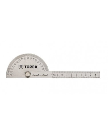 Goniometro con righello da 100 mm, acciaio inossidabile 31C700 TOPEX