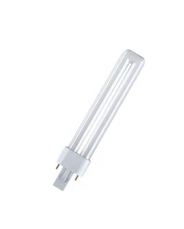 Lampada fluorescente DULUX S 11W/840 G23 FS1 OSRAM compatta non integrata S, 1 tubo, con attacco 2 pin, per funzionamento con CC