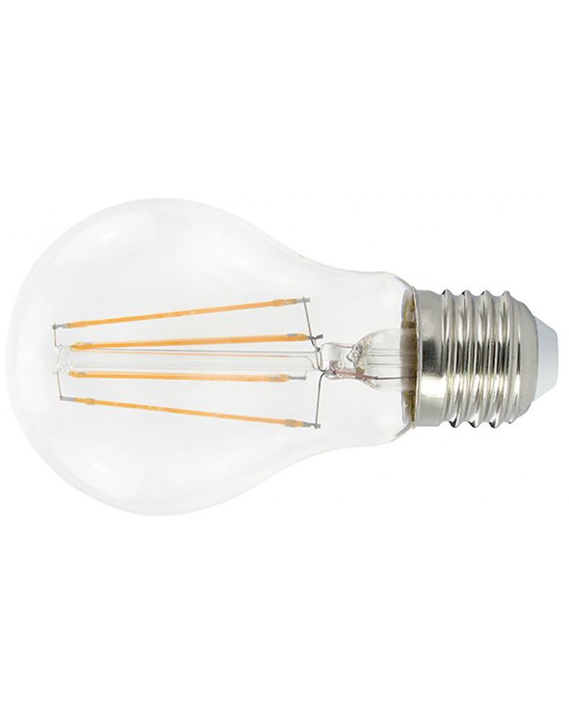 Lampadina a LED 10W 1521LUMEN con filamento MAURER goccia trasparente - attacco E27 - 2700° K (luce calda)