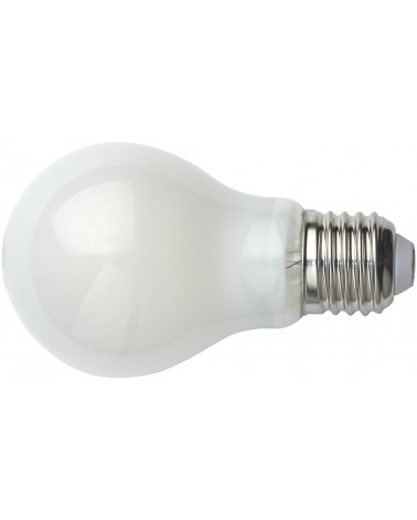 Lampadina a LED con filamento MAURER GOCCIA MILKY (vetro bianco latte) - attacco E27 - 2700° K (luce calda) - angolo fascio lumi