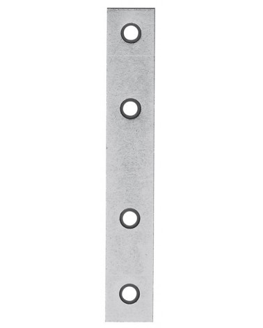 Lastrina diritta MM60 a 4 fori in ferro piatto zincato - spessore 2 mm