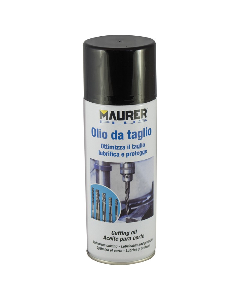 Olio da taglio MAURER PLUS spray da 400 ml - ottimizza il taglio, lubrifica e protegge