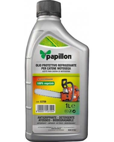 Olio lubrificante / protettivo PAPILLON a base vegetale biodegradabile - per catene di motoseghe ed elettroseghe 5LT