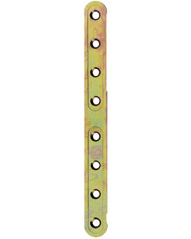 Piastra di rinforzo MAURER pesante, diritta - in acciaio tropicalizzato - spessore 2,5 mm