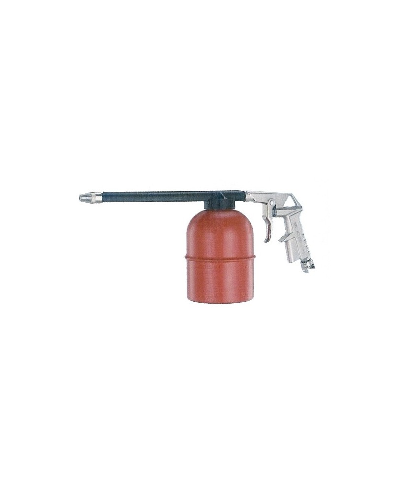 Pistola per lavaggio con nafta per prodotti agressivi. In alluminio nichelato
