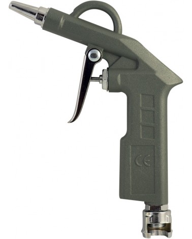 Pistola soffiatrice MAURER corpo in alluminio, finitura sabbiata - canna corta.