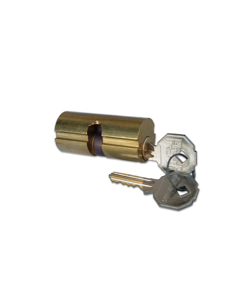Prefer cilindro 6842-0000 per serranda. Diametro 26 mm. A=56mm, B=28mm, C=28mm. Fornito con 2 chiavi. Per serr 5520.