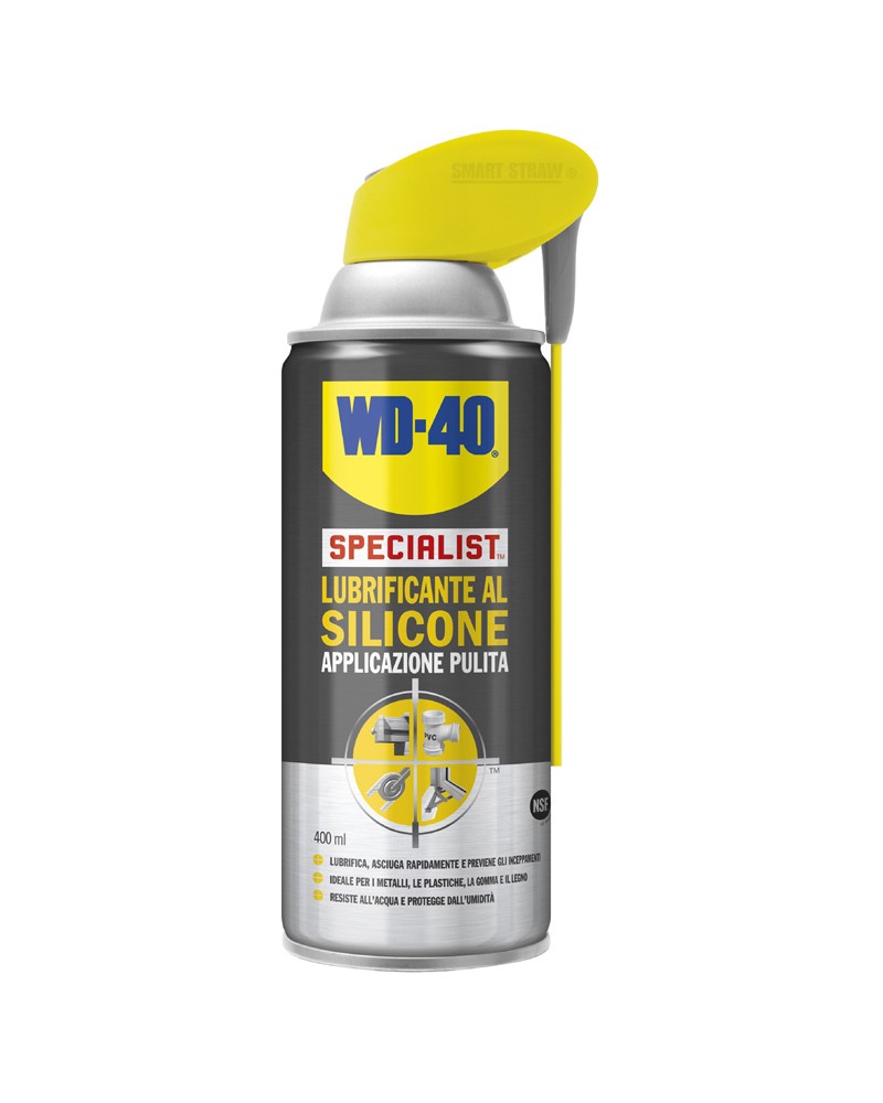 Spray lubrificante al silicone 400ML - asciuga rapidamente e previene gli inceppamenti - ideale per metallo, plastica, gomma e l