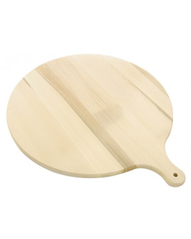 TAGLIERE TONDO CON MANICO CM45Tagliere tondo con manico in legno di faggio. Ideale per la polenta ma anche per la pizza la focac