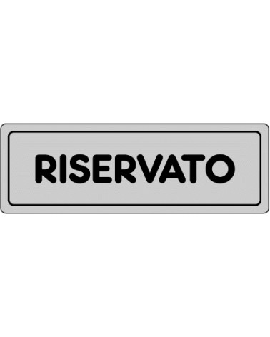 CART ADESIV RISERVATO 15X5