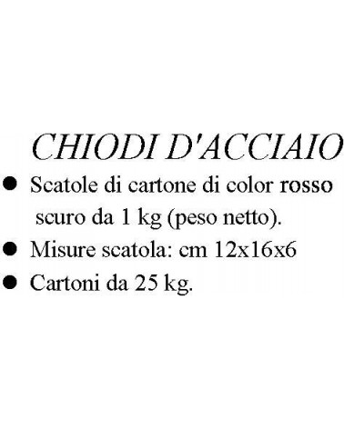 CHIODI ACCIAIO TG 1,2 x 20