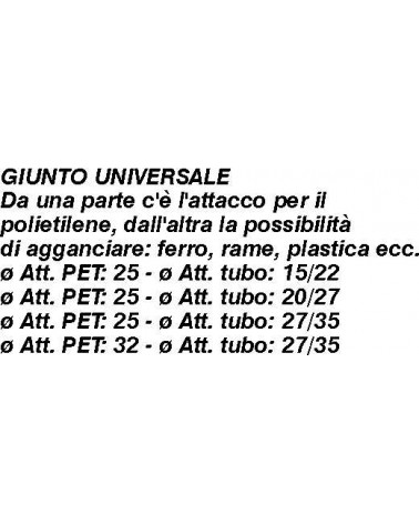 GIUNTO UNIVERS. 15-22x25  