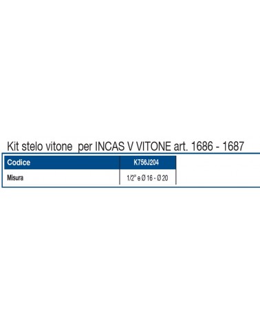 VITONE X INCASS diametro 16 E diametro 20 