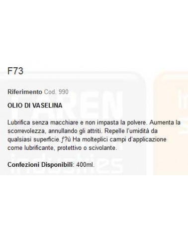 F73 OLIO DI VASELLINA 400M